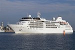 Die Silver Wind beim Einlaufen in Warnemünde