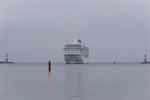 Erstanlauf der Viking Neptune im Kreuzfahrthafens Warnemünde