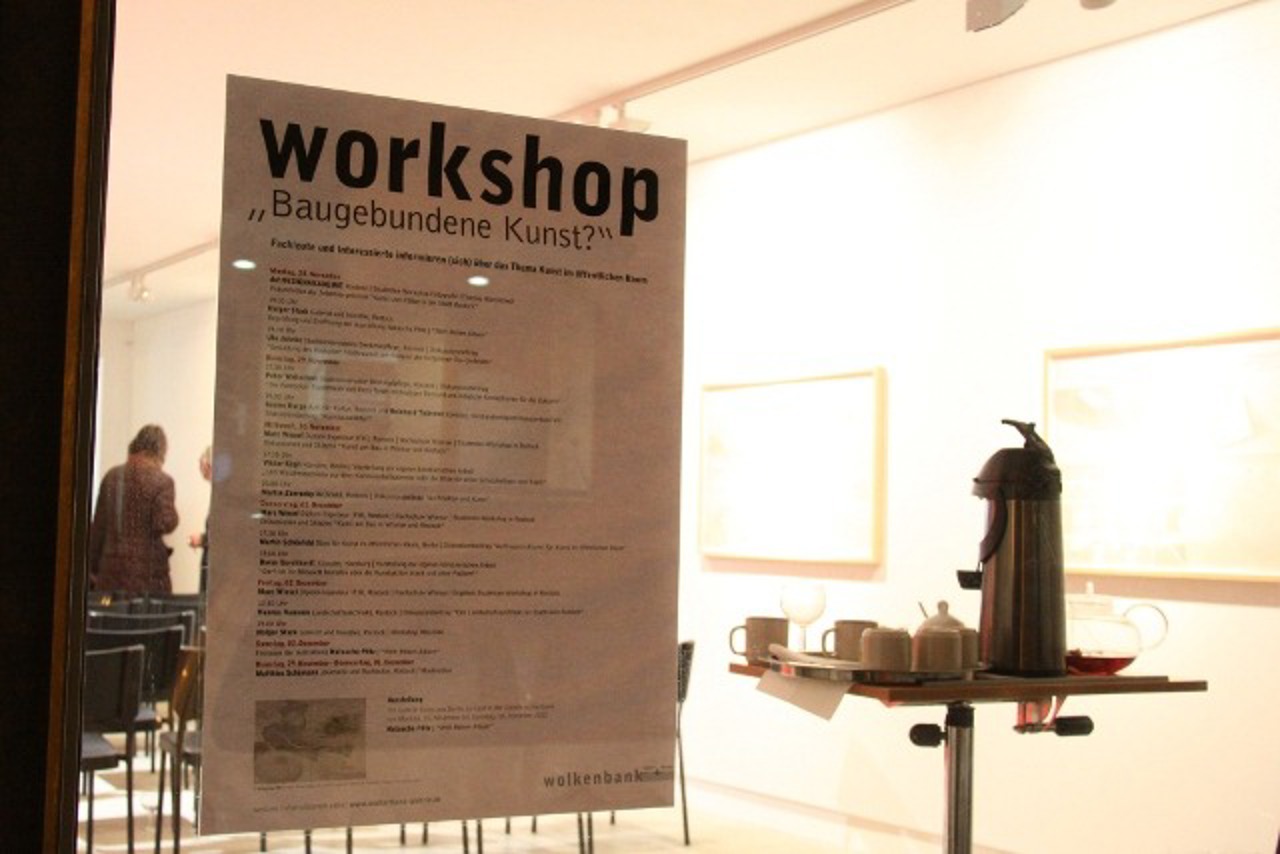 Workshop "Baugebundene Kunst?" in der wolkenbank