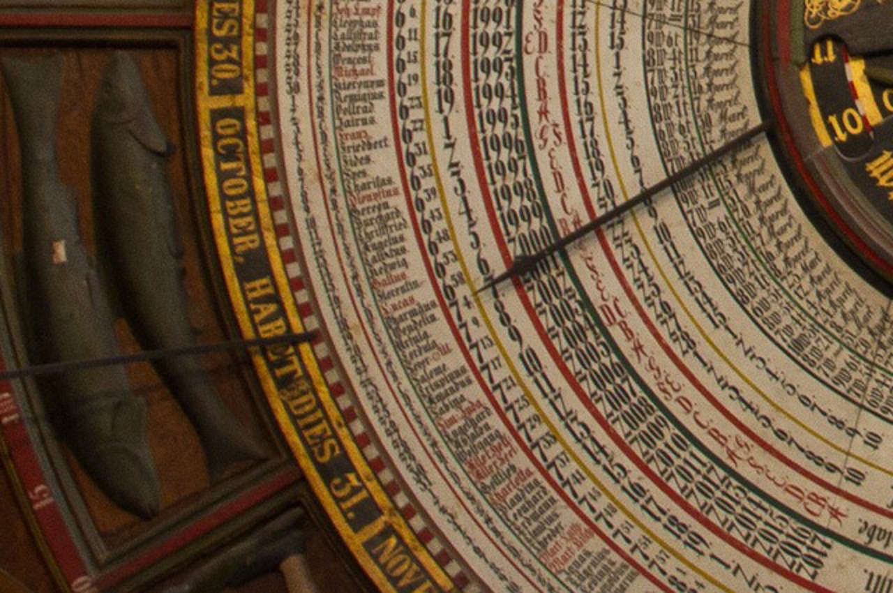 Detail der Astronomischen Uhr in der Rostocker Marienkirche