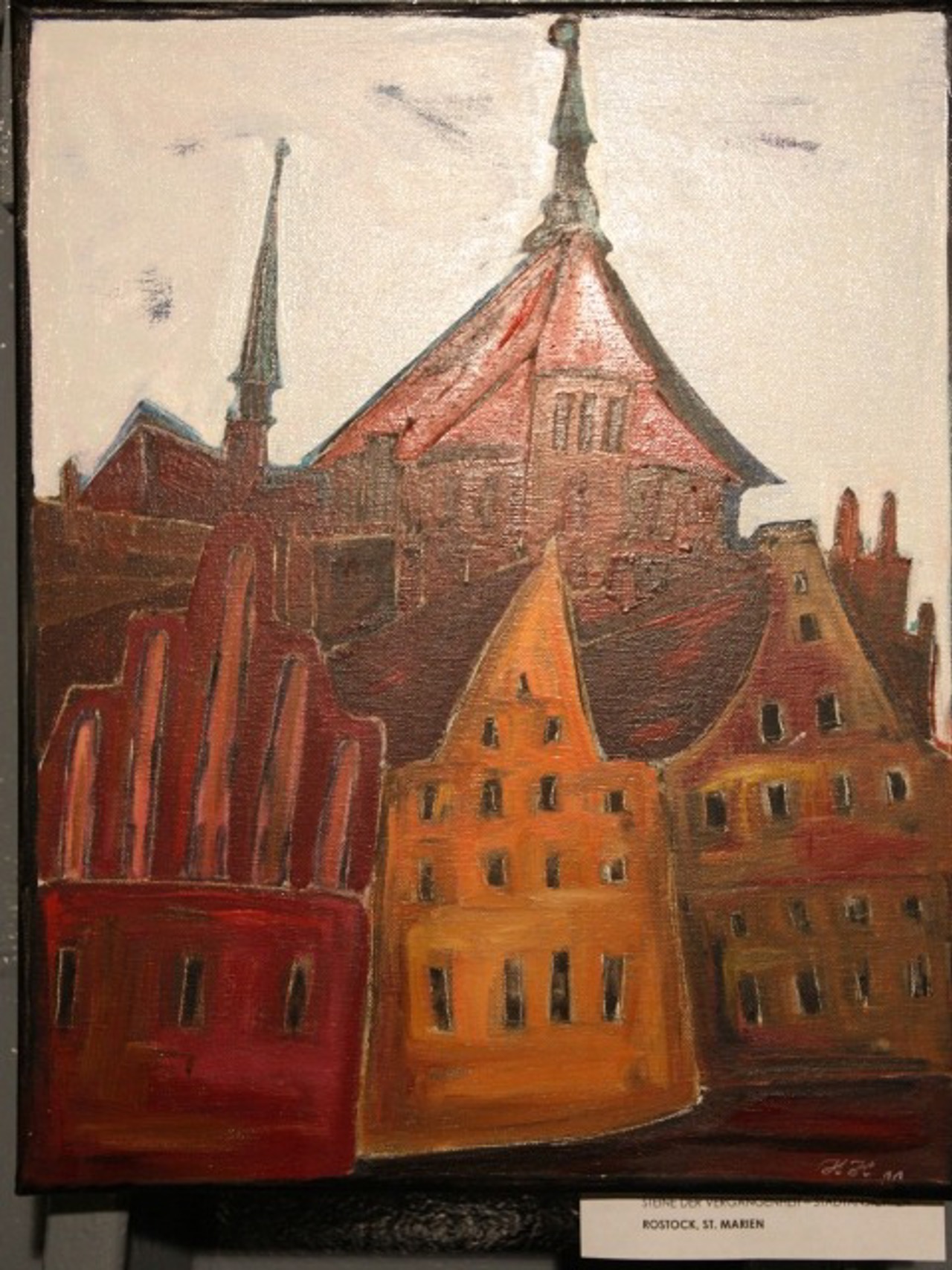 Marienkirche gemalt von Heidi Hopfmann