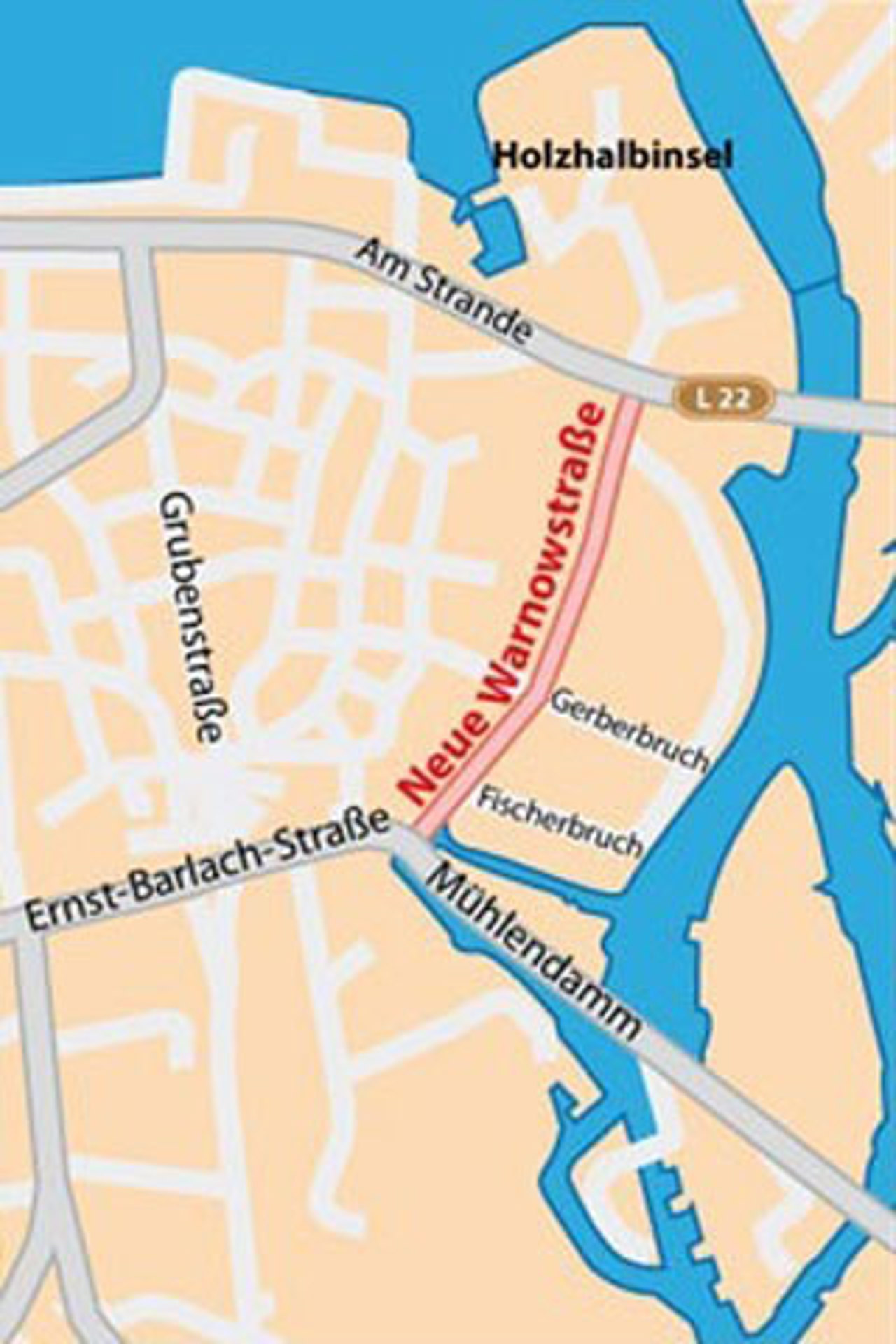 Neue Warnowstraße Rostock