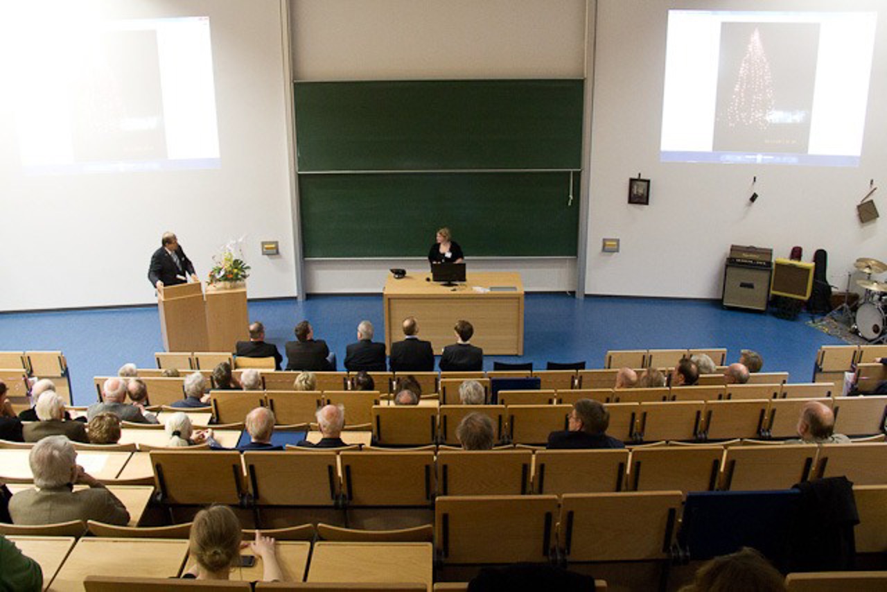 Hörsaal im Arno-Esch-Hörsaalgebäude der Uni Rostock