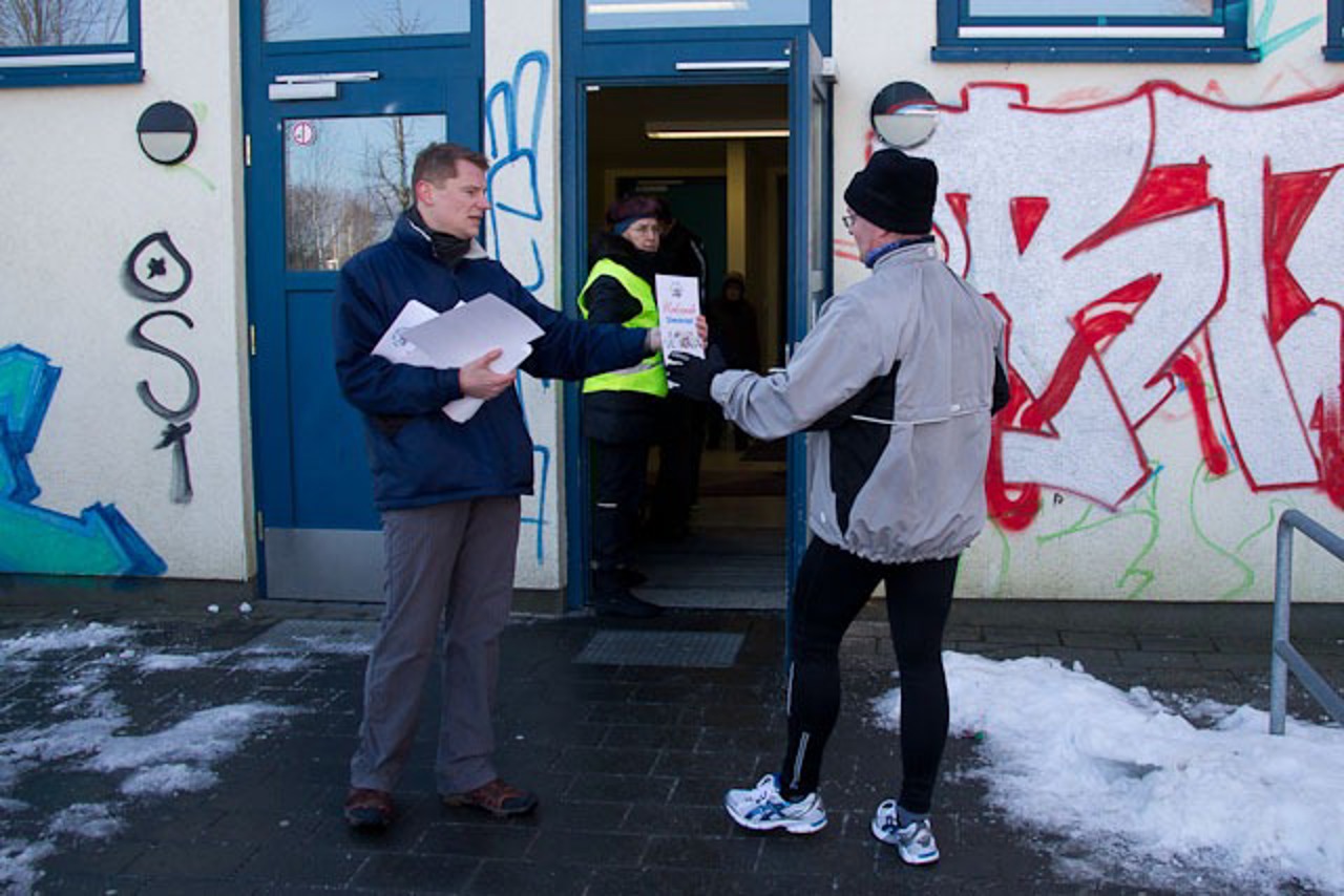 Urkundenübergabe beim Neuhjahrslauf 2011 in Rostock