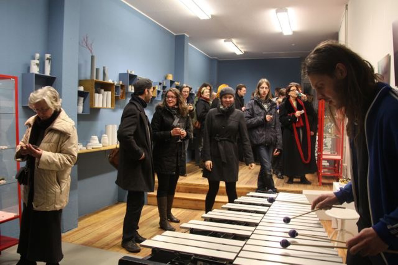 Ronny Bruch am Vibraphon im "Artquarium"