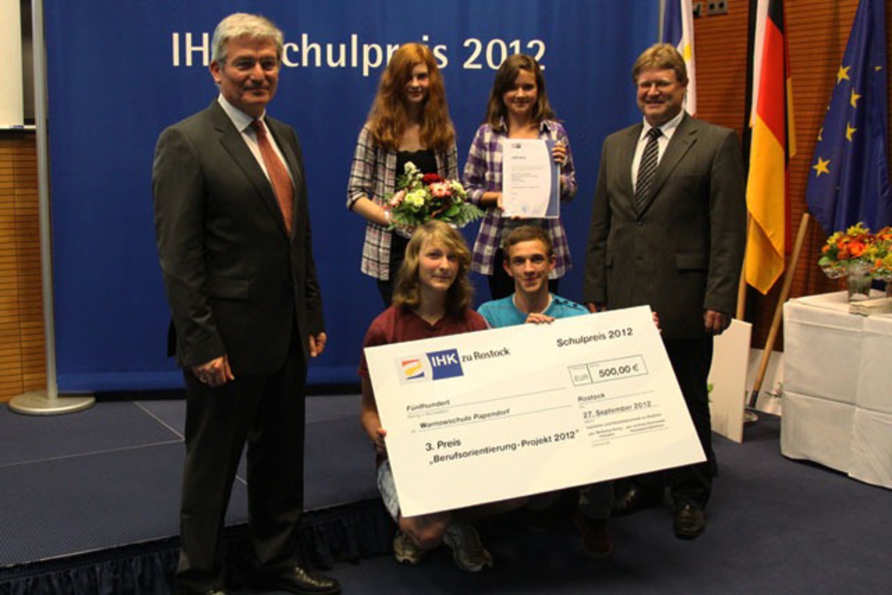 Das Projekt Berufsorientierung belegt den 3. Platz