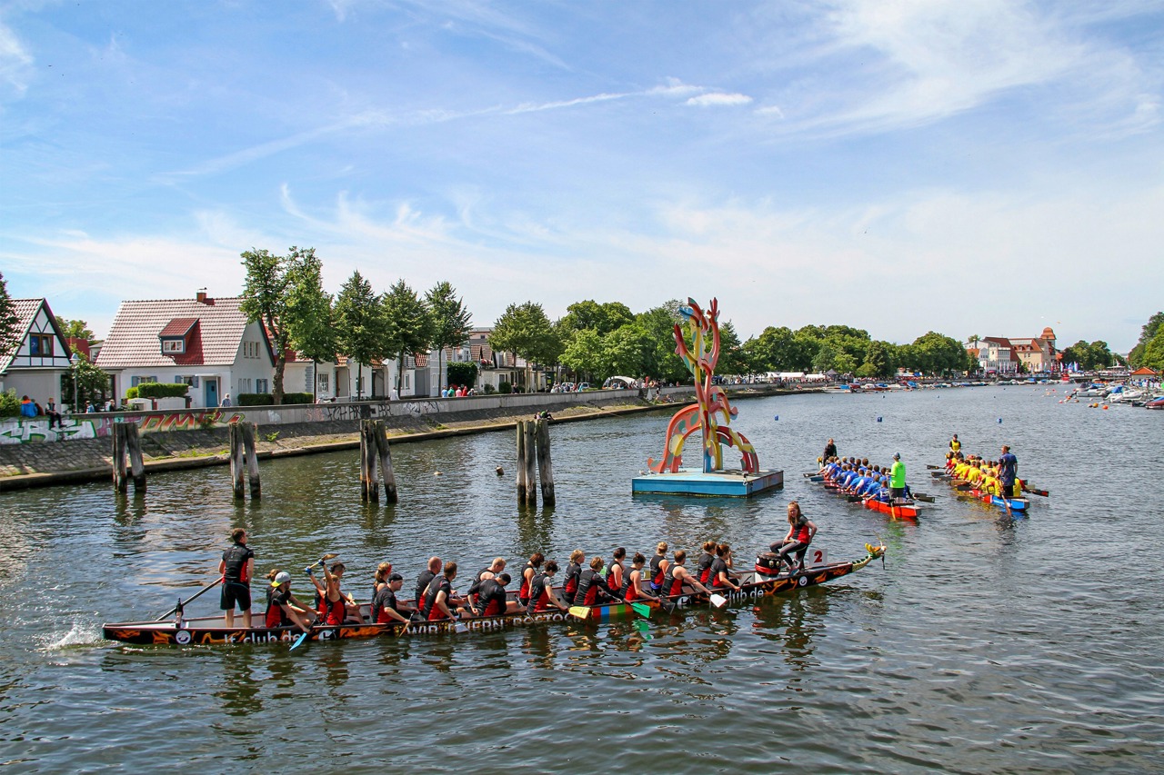 Drachenbootrennen auf der Warnemünder Woche (Foto: Archiv)