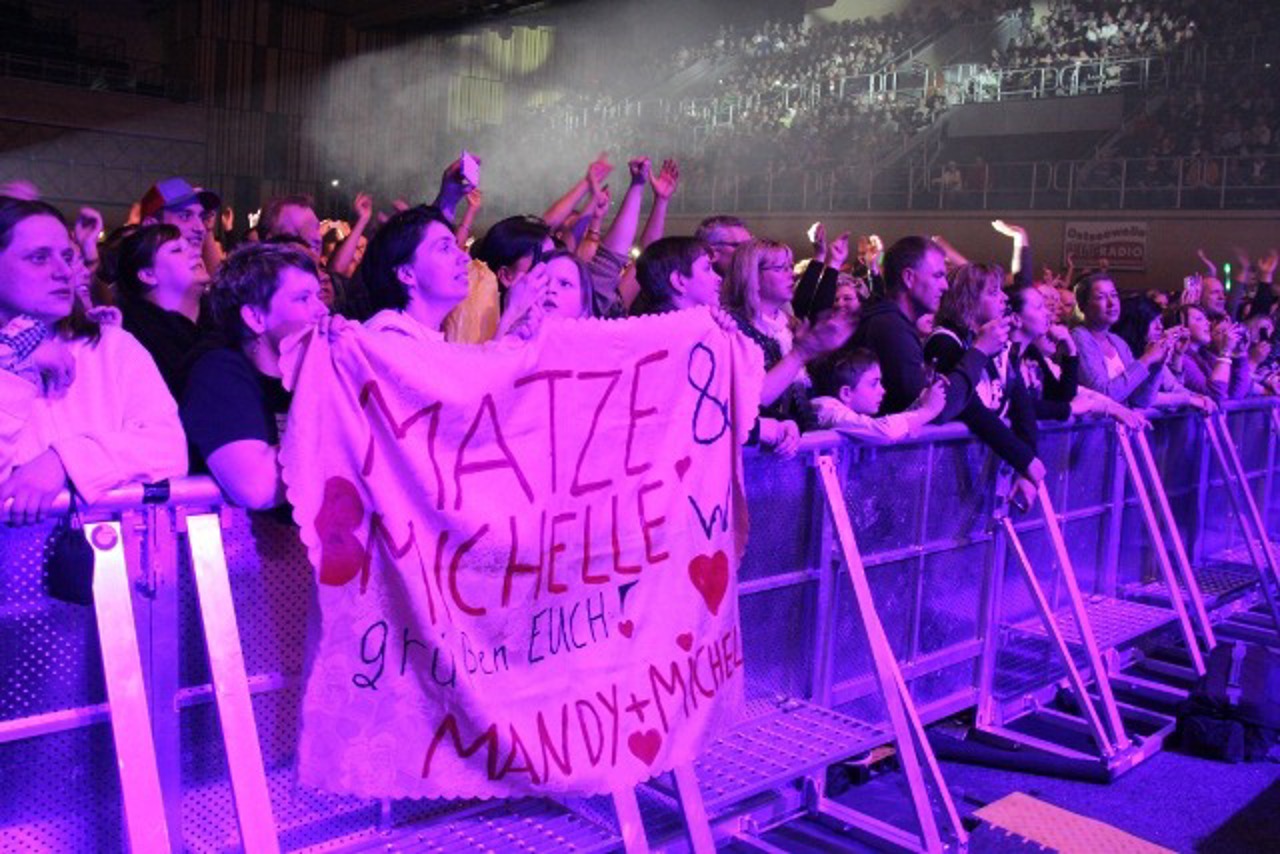 Die Fans bei der Kultparty in der Stadthalle waren begeistert