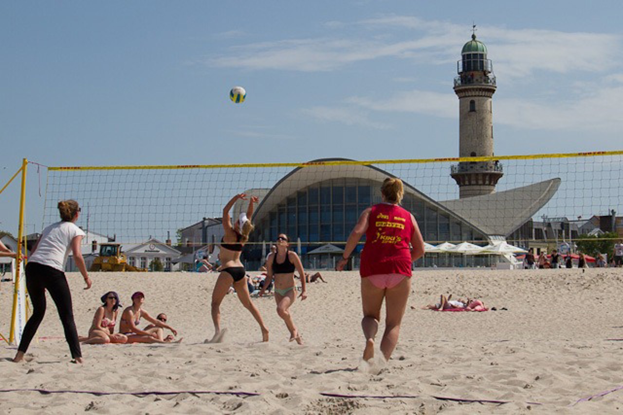 Beachvolleyball in Warnemünde