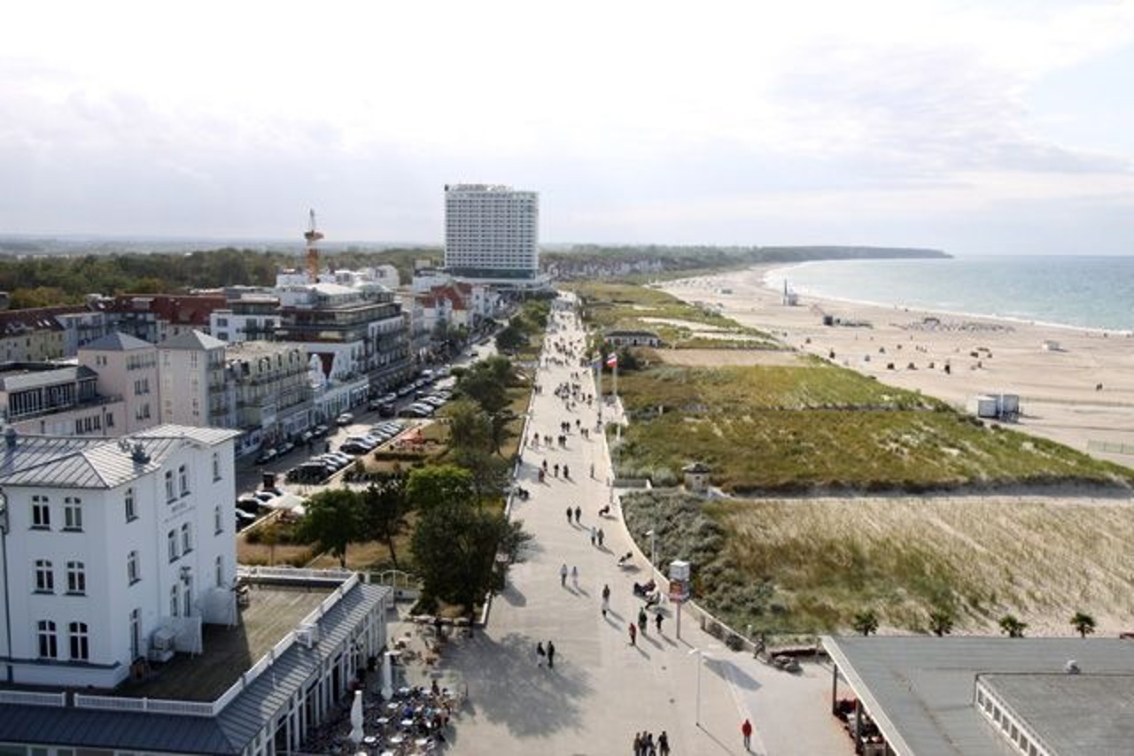 Blick vom Warnemünder Leuchtturm