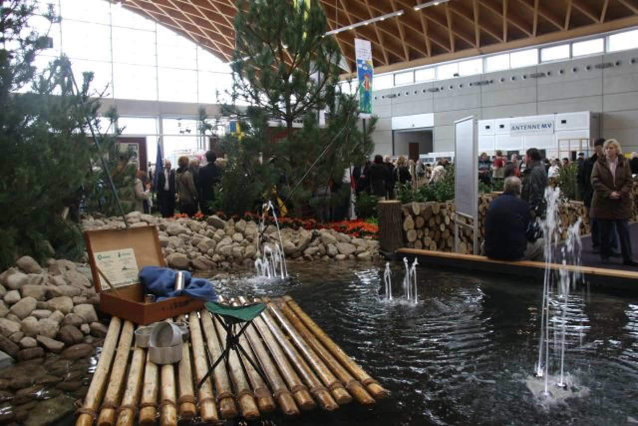 schwedische Flusslandschaft auf der Blumenschau der OstseeMesse