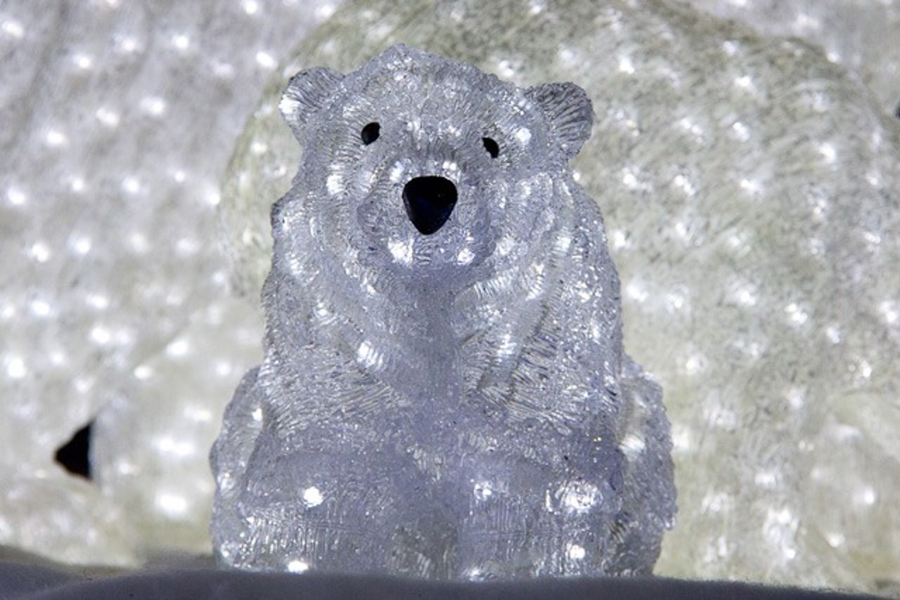 Lichtinstallation Eisbär