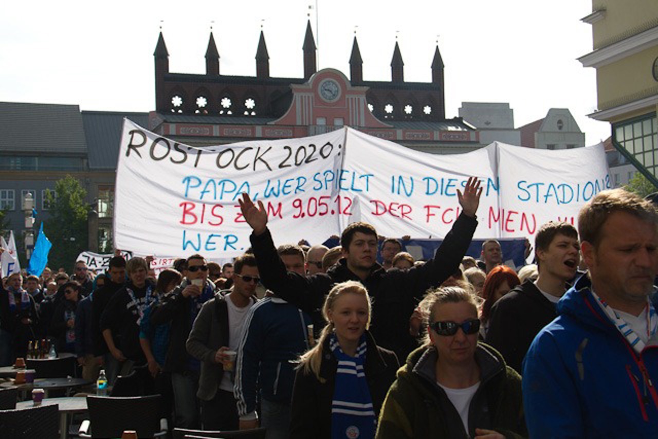 Hansa-Fans machen ihrem Ärger Luft