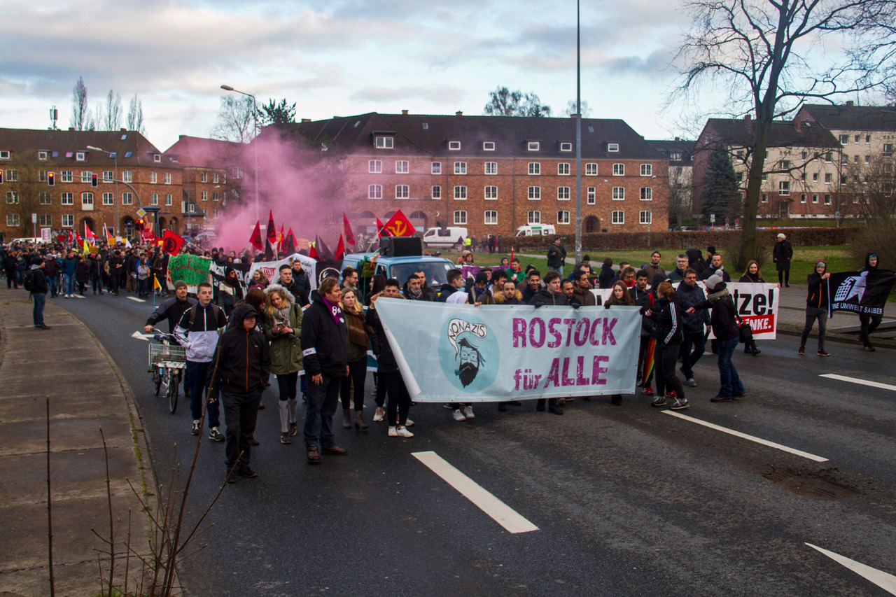 Demo des Bündnisses Rostock nazifrei