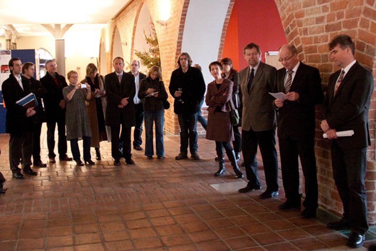 Vergabe des Bauherrenpreises im Rathaus