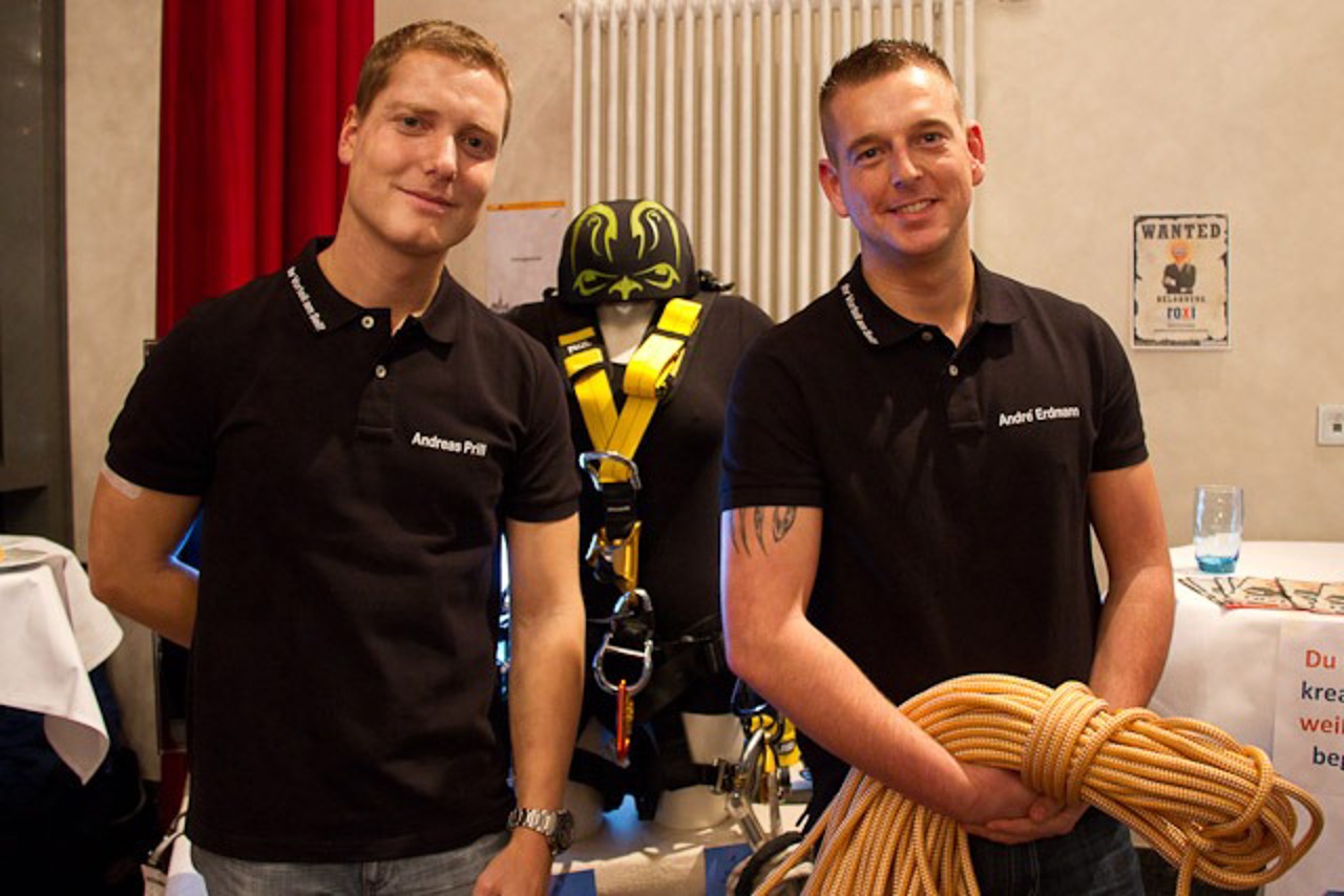 Andreas Prill und Andre Erdmann: Seilzugangstechnik