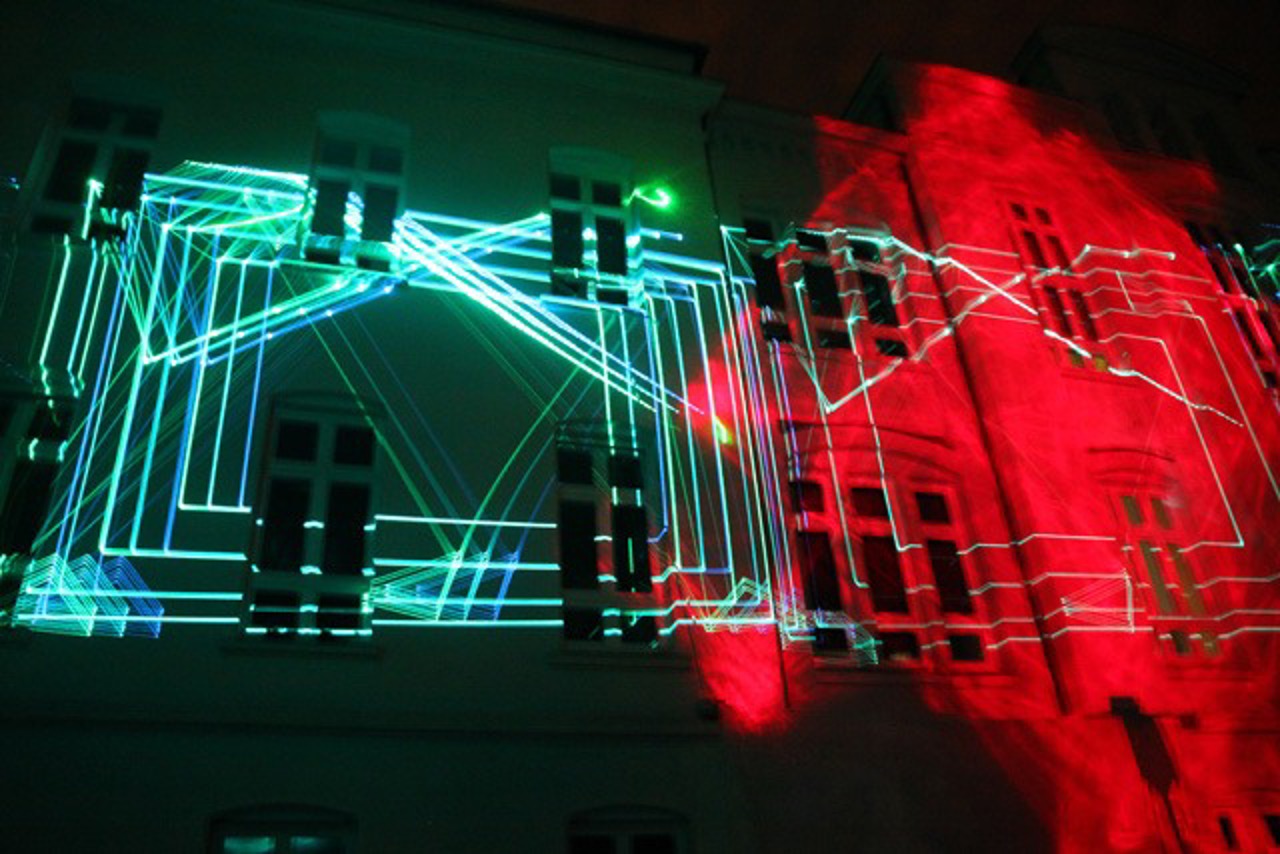 Lasershow der Langen Nacht der Wissenschaften 2011