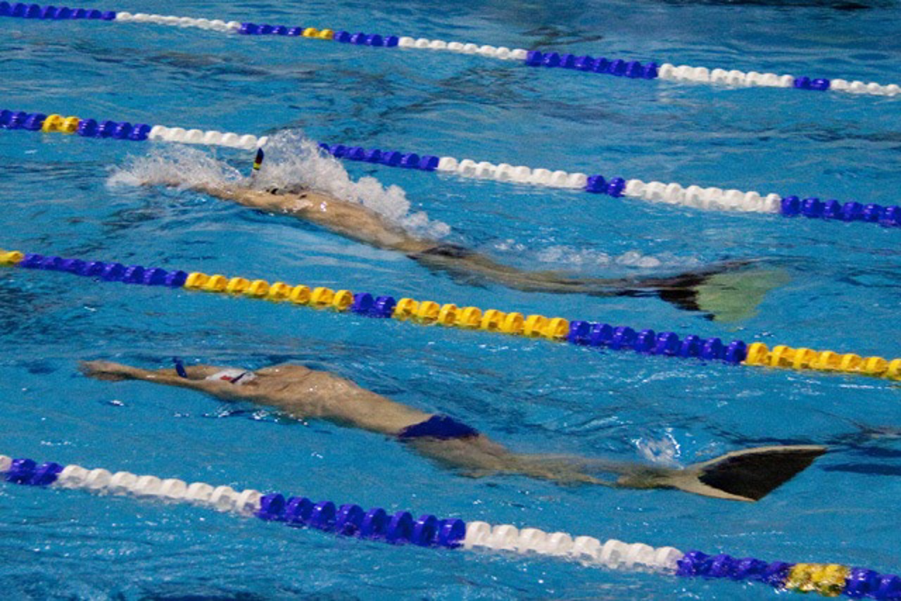 Finswimming in der Neptun Schwimmhalle Rostock