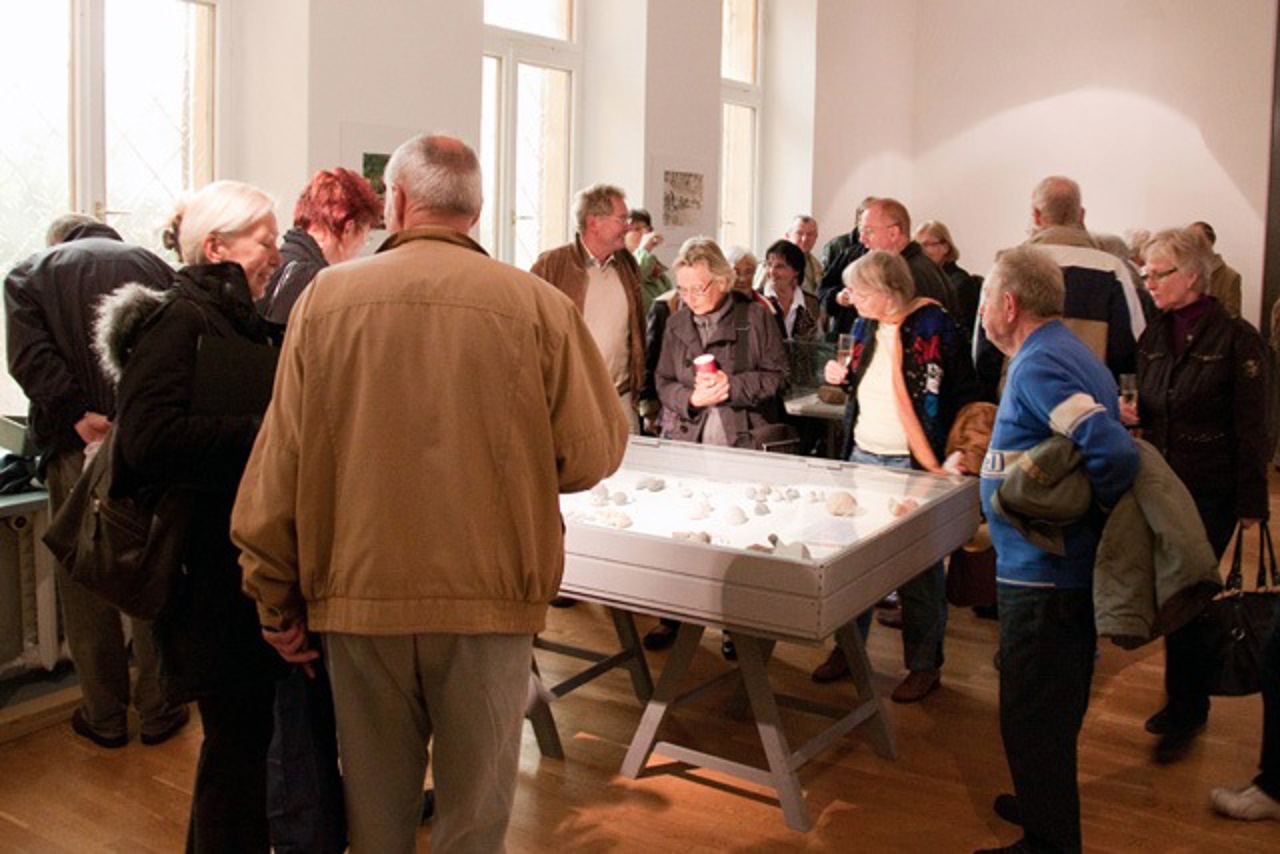 Ausstellung Steine und andere Fundstücke vom Strand