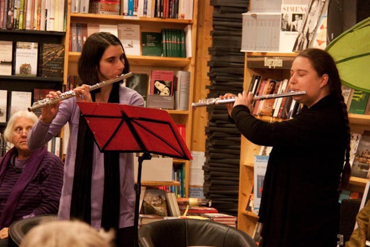 Nadine Scholz und Anne Kretschmar sorgten für musikalische Untermalung