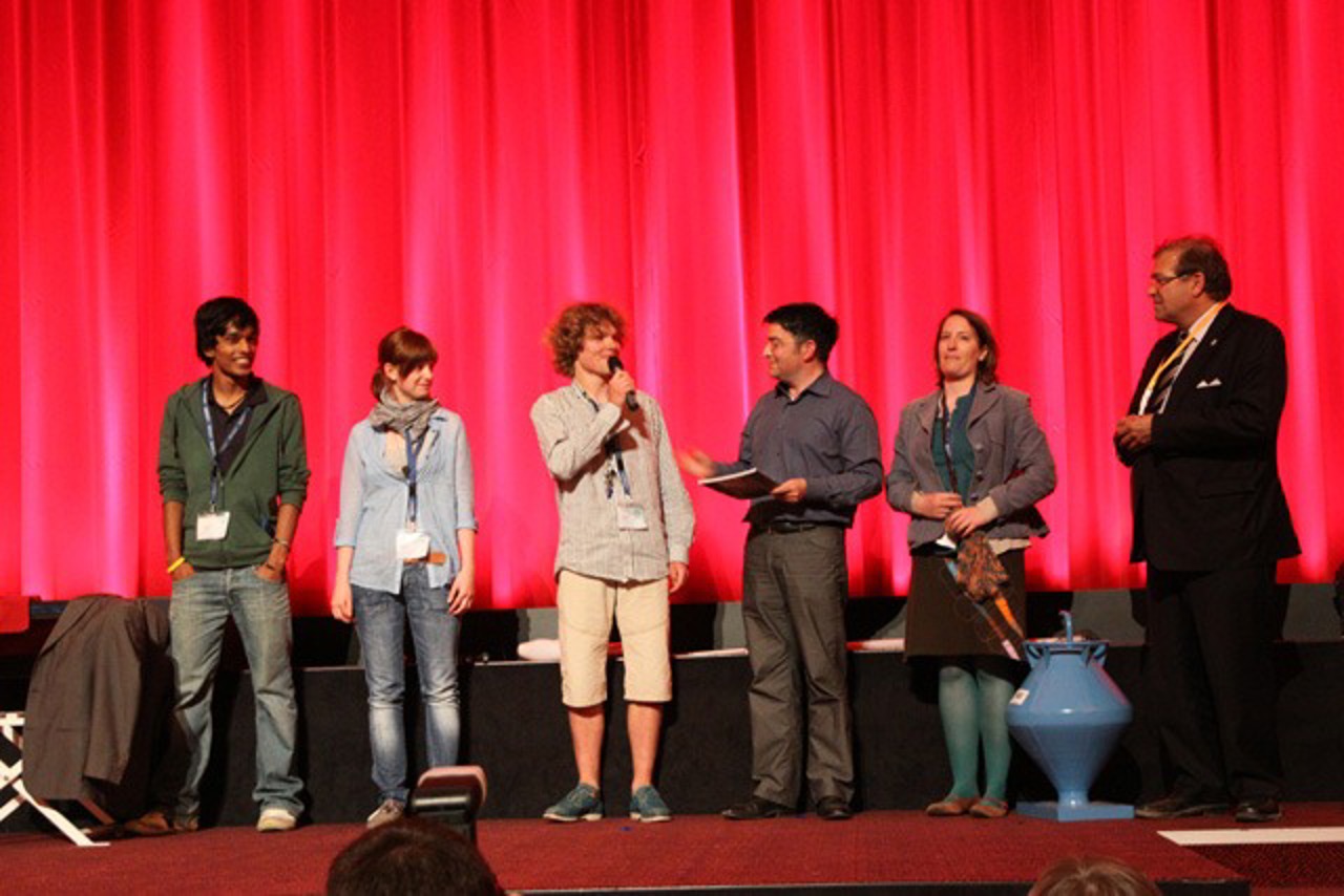 Schüler der Werkstattschule, Thomas Böhm, Teilnehmerin am Projekt Soundscapes, Wolfgang Schareck