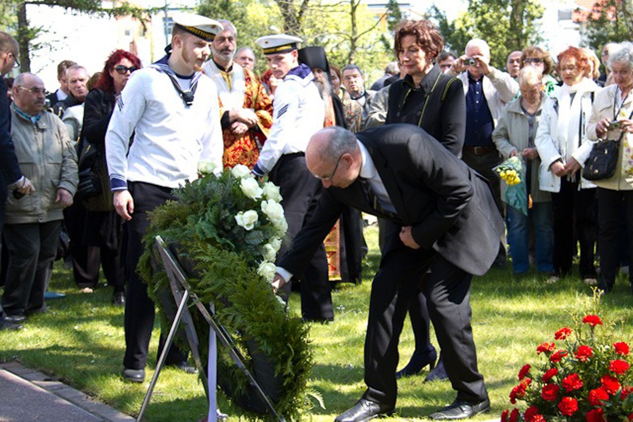 Oberbürgermeister Roland Methling auf der Trauerfeier