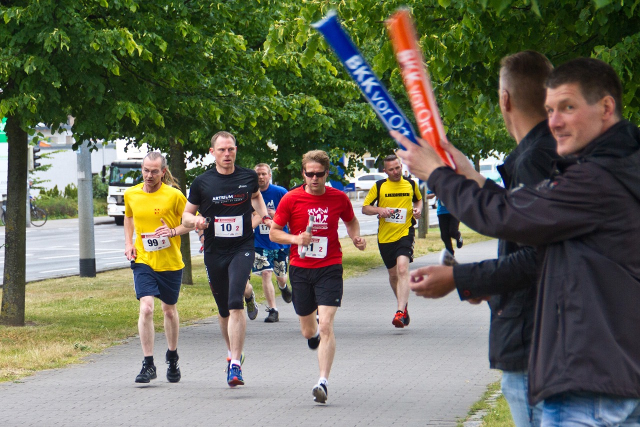 Firmenlauf am Warnowufer