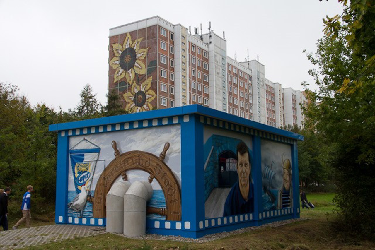 Hansa-Auftrags-Graffiti in Lichtenhagen