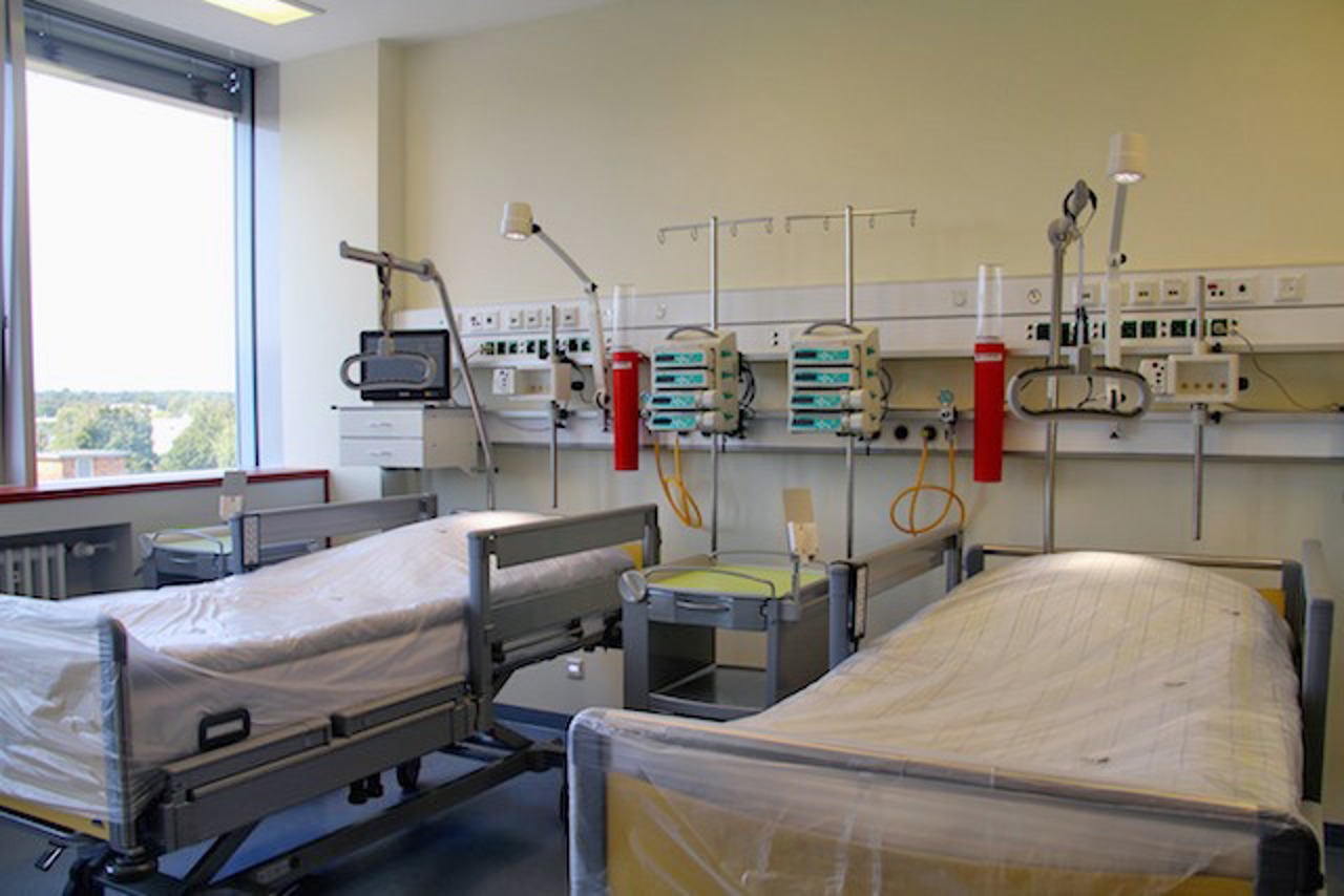 Zwei-Bett-Zimmer auf der neuen Intensivstation am Klinikum Südstadt