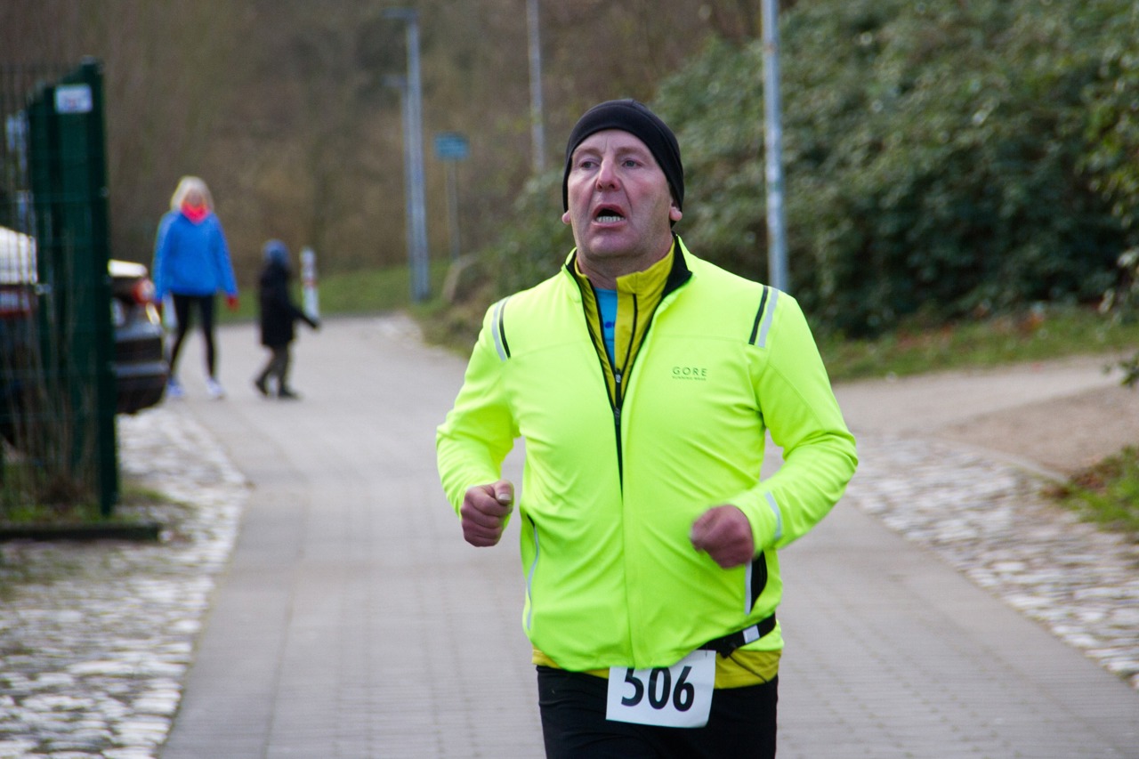 Nach 12:14 Minuten war für Carsten Jansen der Lauf als erster Finisher vorbei.