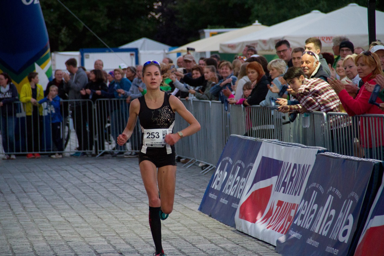 Die beste Marathonläuferin Laura Michel