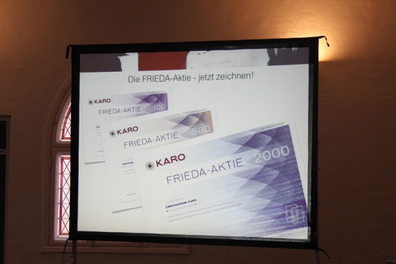 Vorstellung der FRIEDA-Aktie im Rathaus
