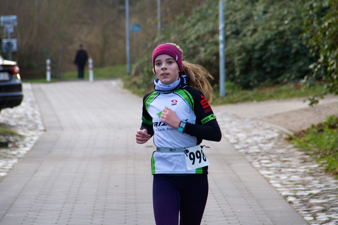 Lene Themann war nach 3 km die Zweite im Ziel