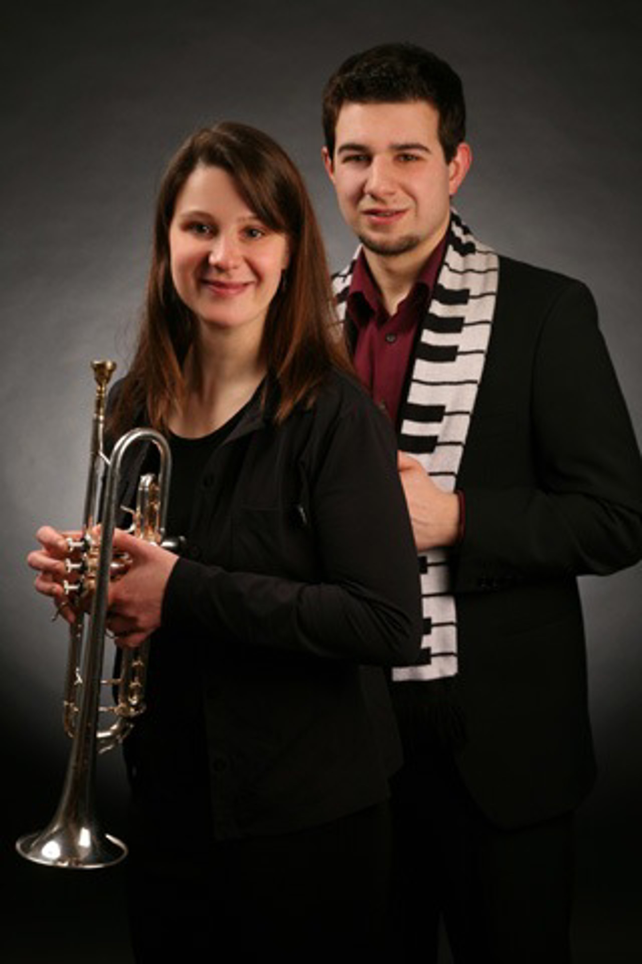 Das Duo „mondclee“ (Trompeterin Steffi Cleemann und Pianist Nico Neidel-Cleemann) zu Gast in der Bühne 602