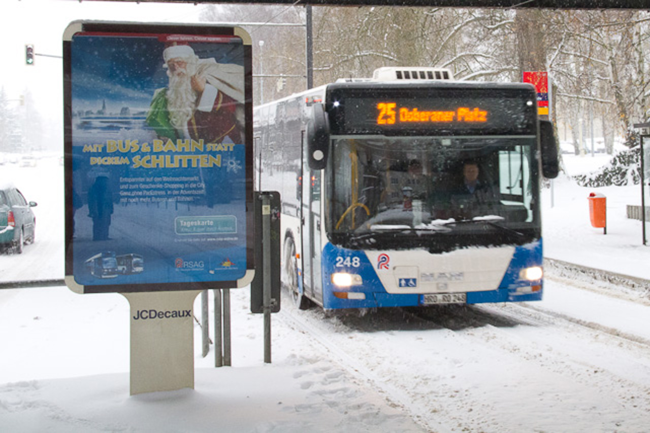Mit Bus und Bahn statt Schlitten durch den Winter?