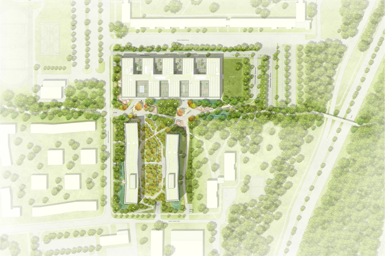 Zollhochschule in Rostock-Lichtenhagen - Lageplan