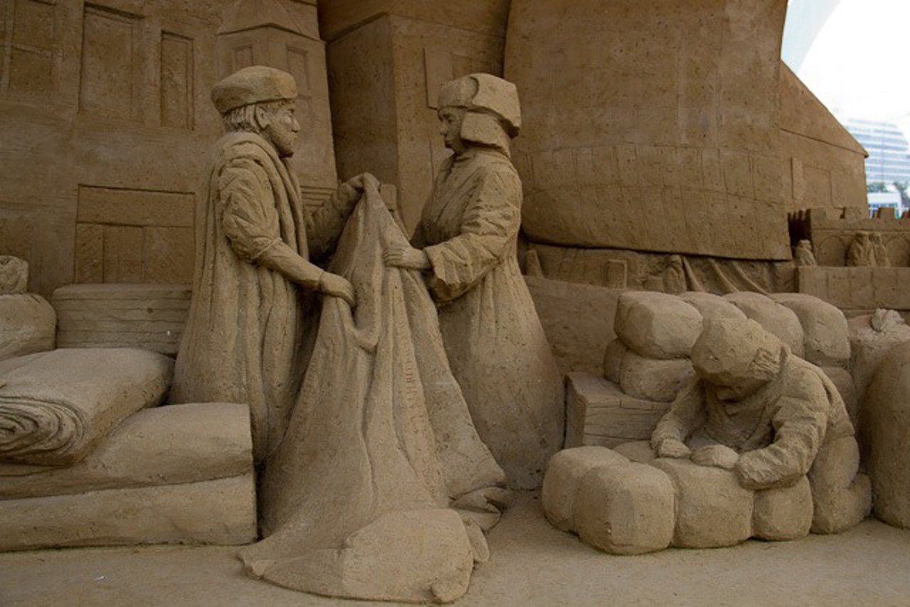 Sandskulptur von Andrius Petkus