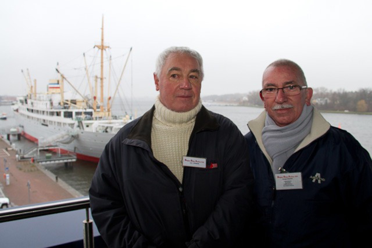 Josef Hermans und Georges Bogaert, ehemalige Crewmitglieder