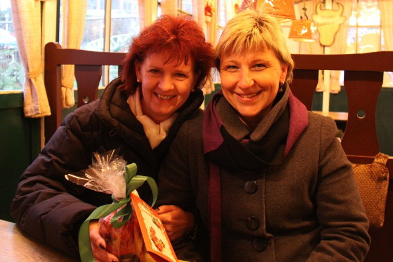 Birgit Hermann und Berit Kunz vom Schulzentrum Paul Friedrich Scheel
