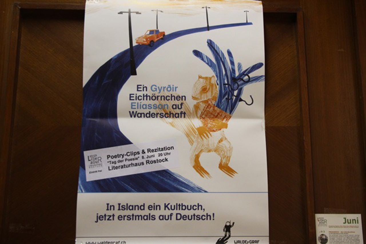 Ein Eichhörnchen auf Wanderschaft