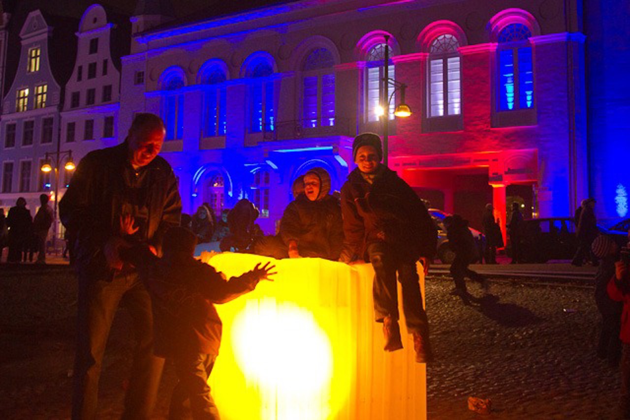 Rostocker Lichwoche Farbwürfel