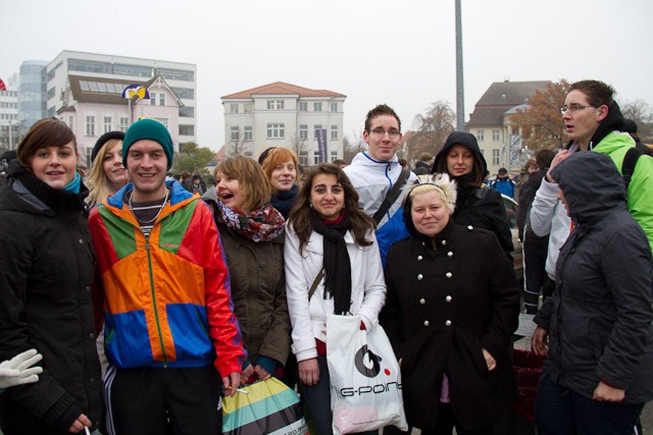 Auszubildende der Beruflichen Schule "Alexander Schmorell" beim Bildungsstreik 2011