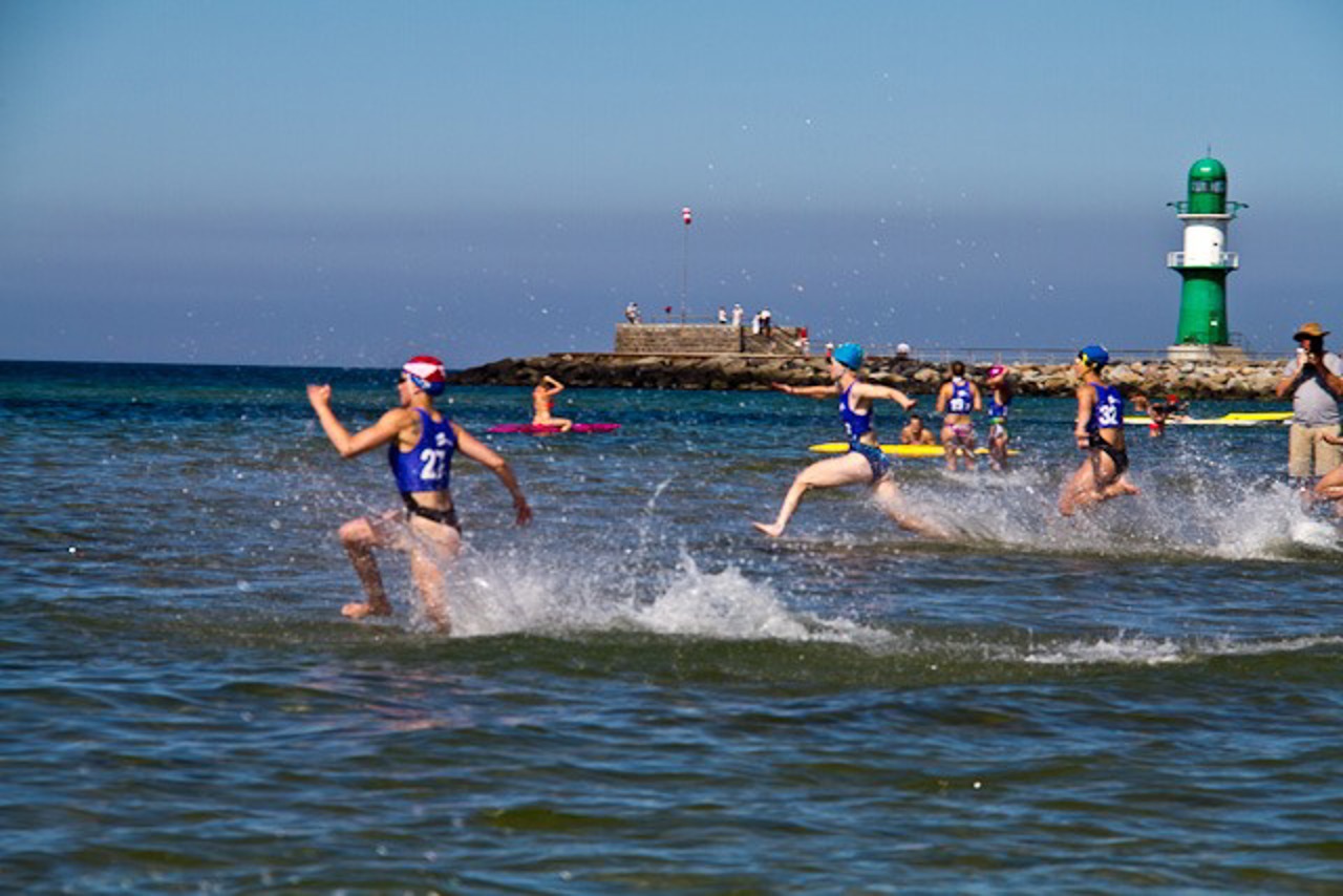 Start beim DLRG-Cup in Warnemünde