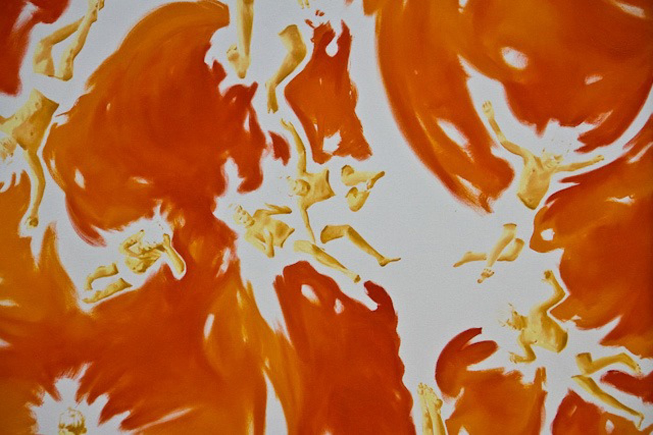 "Ganz schön Runter" von 2004 gehört zu den älteren Werken Norbert Biskys in der Ausstellung.