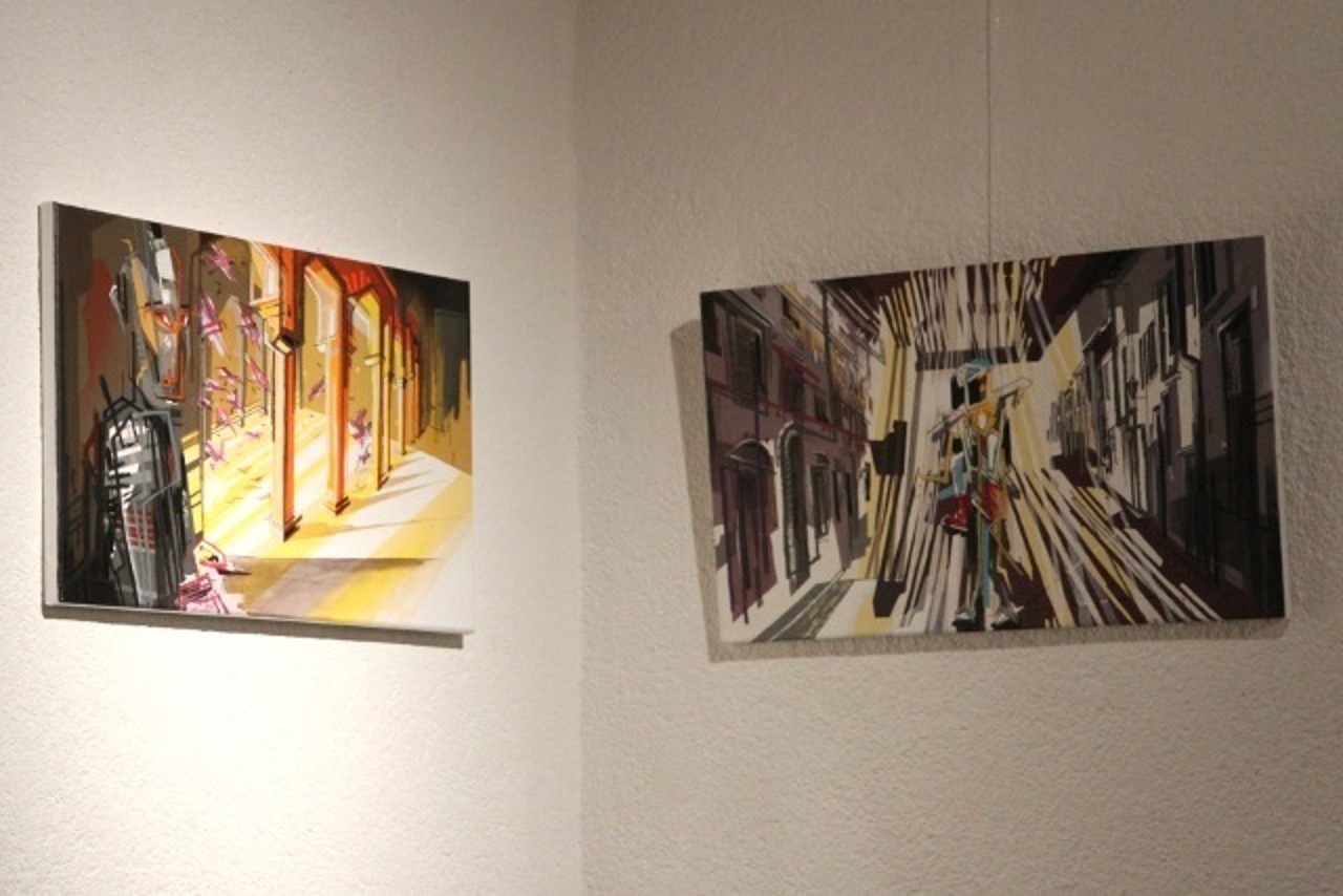Ausgestellte Kunst im Haus Böll Rostock