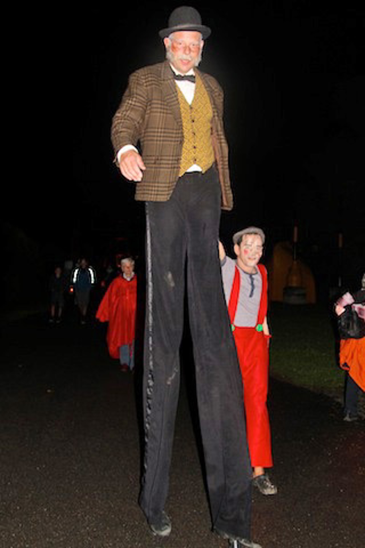 Pinocchio und Geppetto bei der LichtKlangNacht 2014