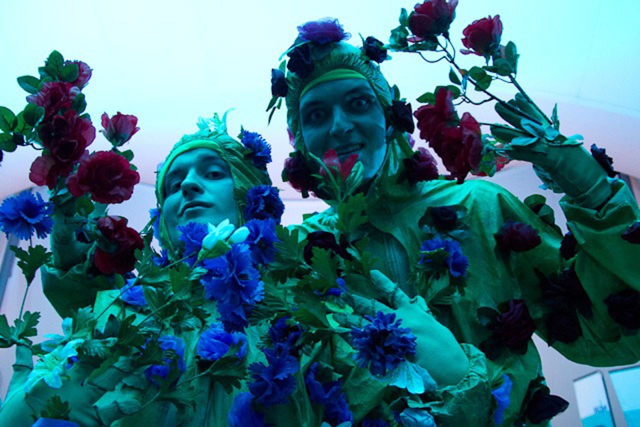 Die beiden Elfen Senfsamen und Bohnenblüte besuchen die Lichtklangnacht