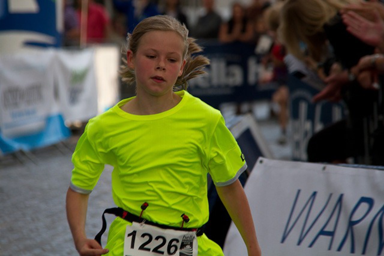 Steffi Krüger ist schnellste Läuferin beim Kidsmarathon 2012