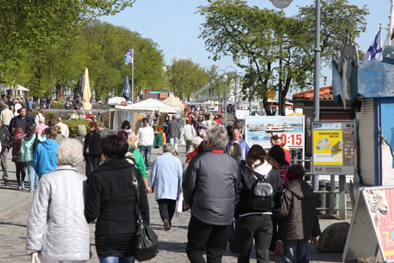 Am Strom in Warnemünde