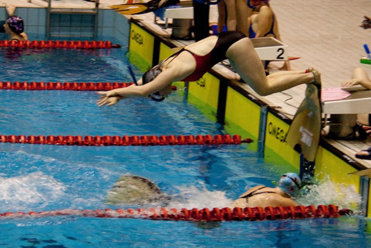 Finswimming - Wechsel bei der Staffel